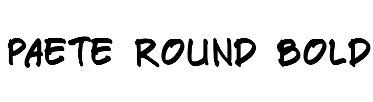 Paete Round Bold  Frei Schriftart Herunterladen