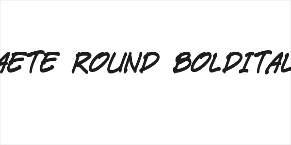 Paete Round BoldItalic Logo