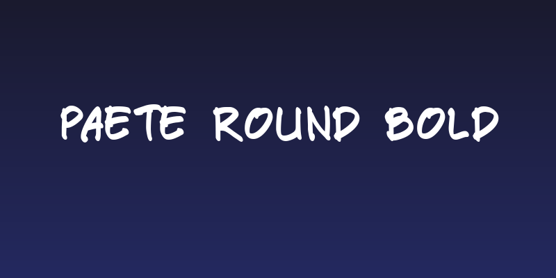 Paete Round Bold Social Header