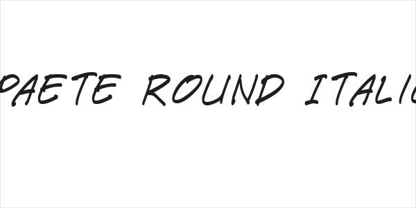 Paete Round Italic Logo