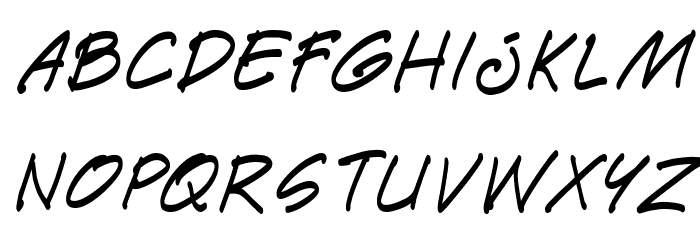 Paete Round Italic Font LOWERCASE