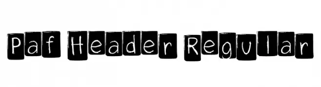 Paf Header Regular  Descarca Fonturi Gratis