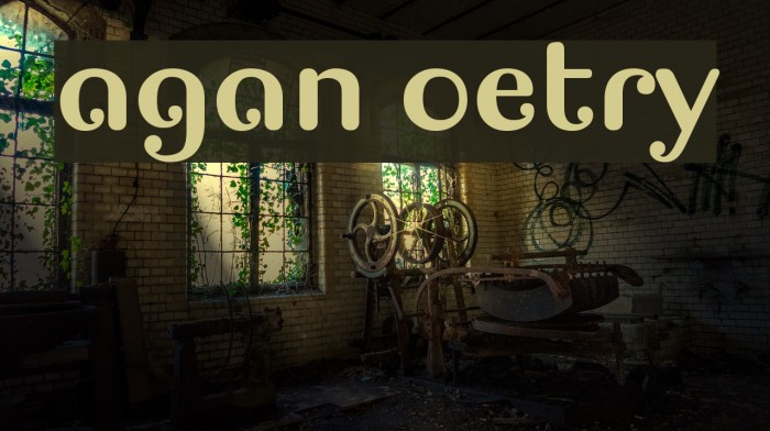 Pagan Poetry Font examples