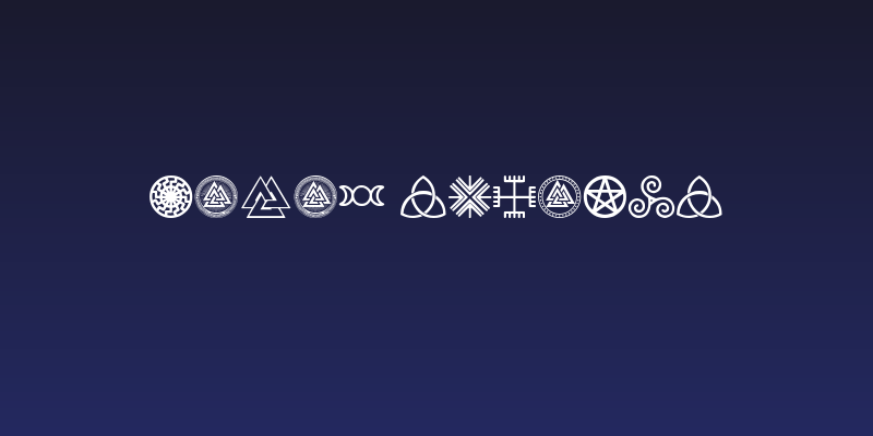 Pagan Symbols Social Header