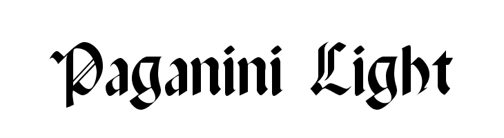 Paganini Light Font