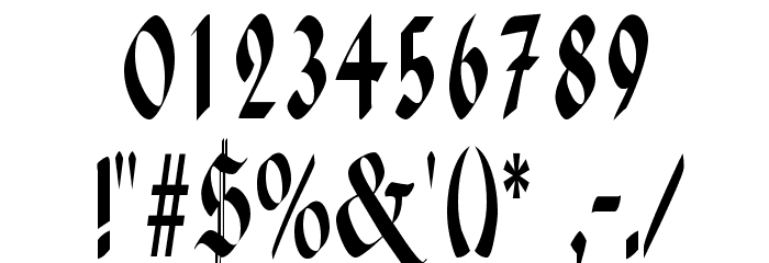 Paganini Narrow Font OTHER CHARS
