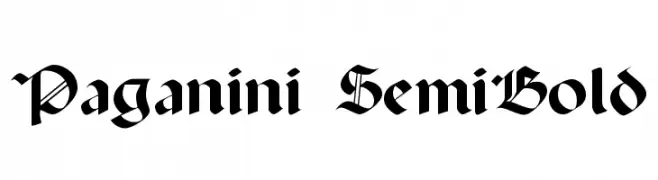 Paganini SemiBold  baixar fontes gratis