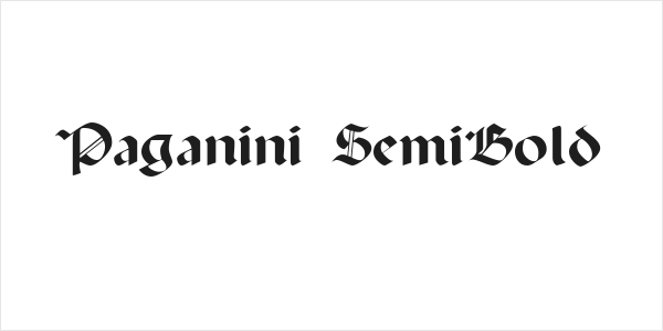 Paganini SemiBold Logo