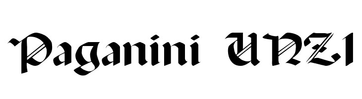 Paganini UNZ1  Fuentes Gratis Descargar