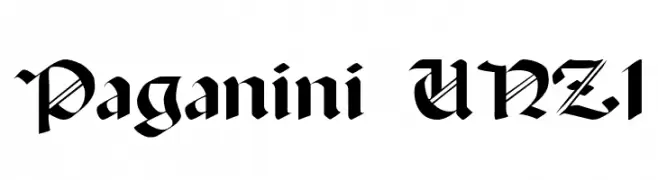 Paganini UNZ1  Frei Schriftart Herunterladen