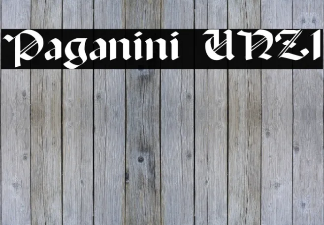 Paganini UNZ1 Example 1