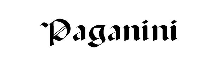 Paganini Font
