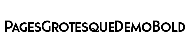 Pages Grotesque Demo Bold  Free Fonts Download