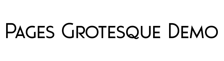 Pages Grotesque Demo  baixar fontes gratis