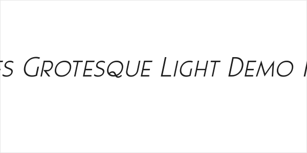 Pages Grotesque Light Demo Italic Logo