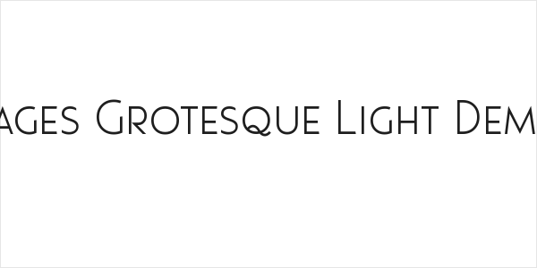 Pages Grotesque Light Demo Logo