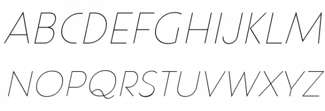 Pages Grotesque Thin Demo Italic フォント 大文字