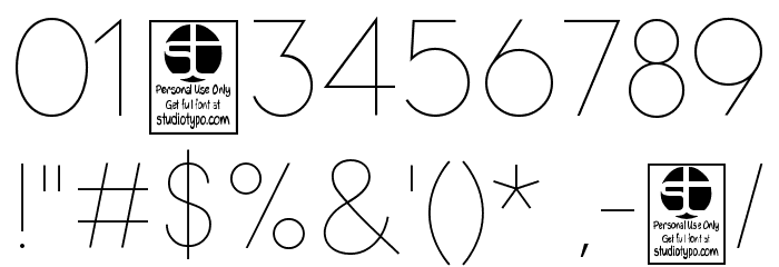 Pages Grotesque Thin Demo Font OTHER CHARS