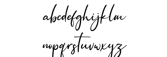 Pagi Senja Font LOWERCASE