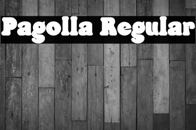 Pagolla Regular خط examples