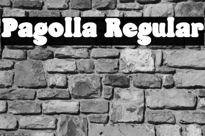 Pagolla Regular خط examples
