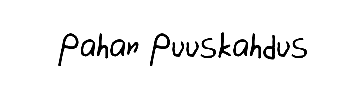 Pahan Puuskahdus  Скачать бесплатные шрифты