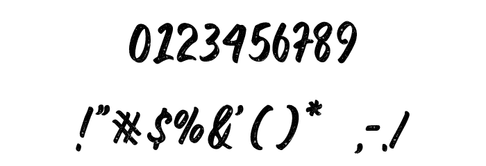 Pahat Script Font OTHER CHARS