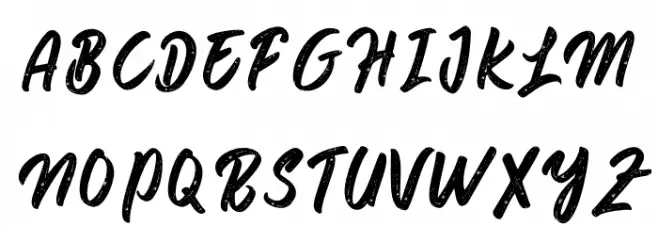 Pahat Script Font Litere mari