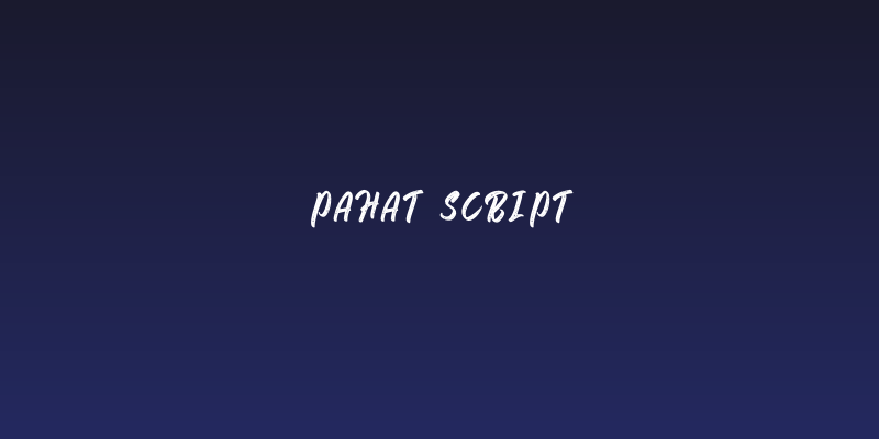 Pahat Script Social Header