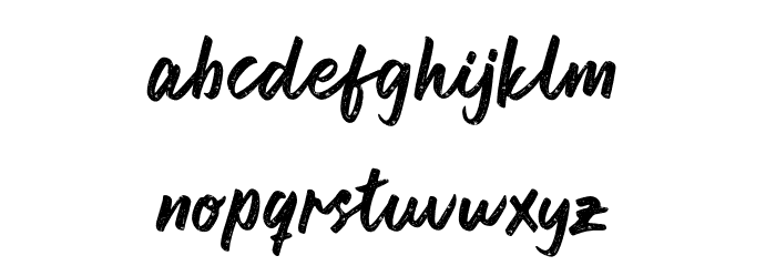 Pahat Script Font LOWERCASE