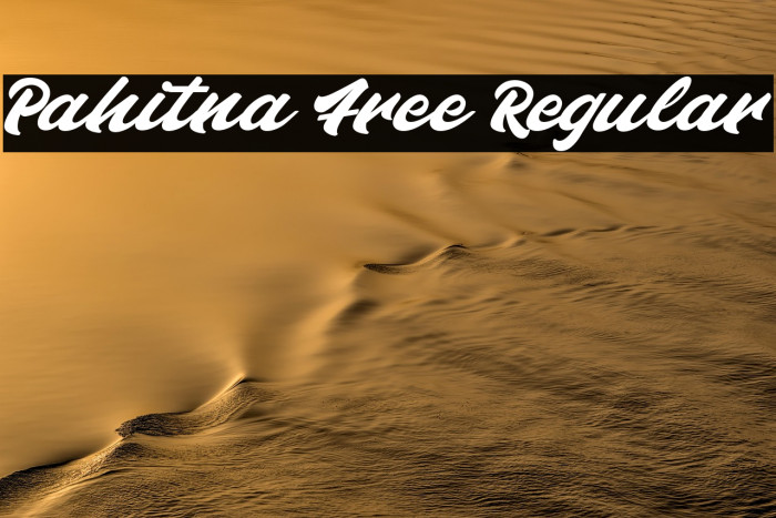 Pahitna Free Regular Example 1