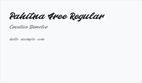 Pahitna Free Regular Business Card