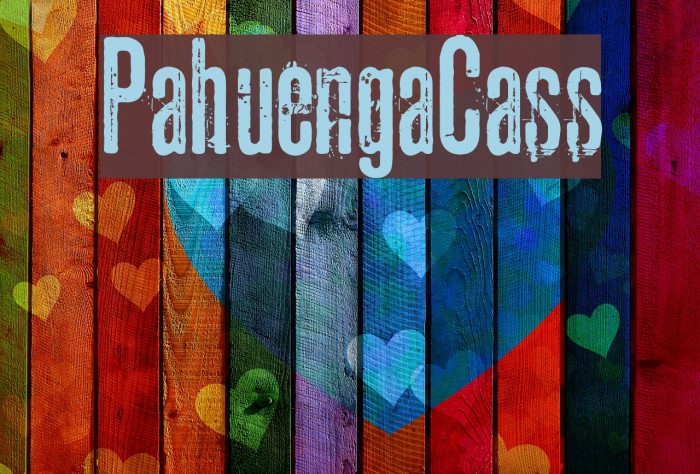 PahuengaCass Font examples