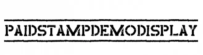 Paid Stamp Demo Display  Frei Schriftart Herunterladen