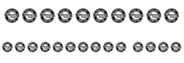 Paid Stamp Demo Display Font OTHER CHARS