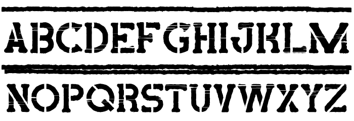 Paid Stamp Demo Display Font LOWERCASE