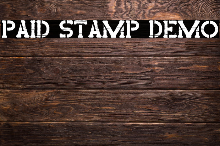 Paid Stamp Demo Example 1