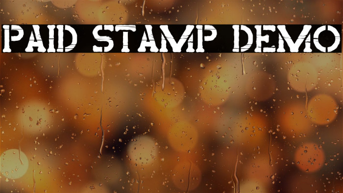 Paid Stamp Demo Example 3