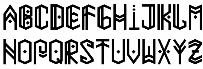 Paihuen Mapuche 字体 大写