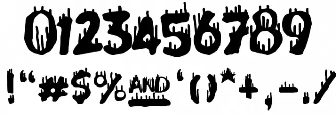 Pain Explosion Font OTHER CHARS