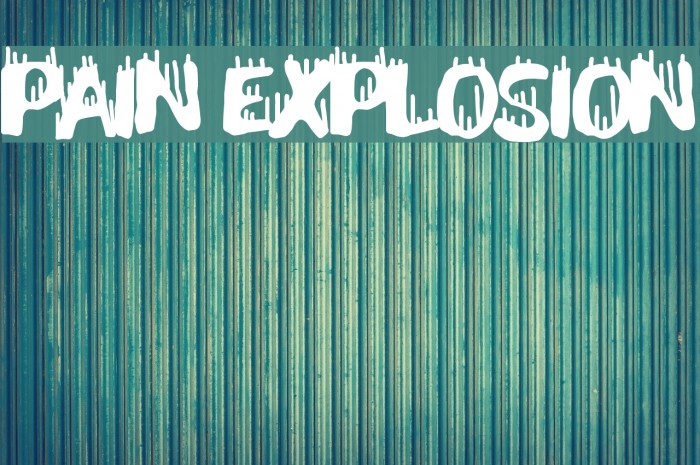 Pain Explosion Font examples