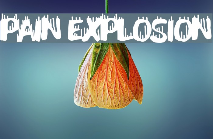 Pain Explosion Font examples