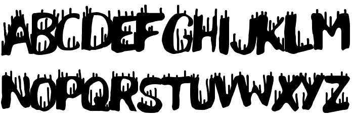 Pain Explosion Font LOWERCASE