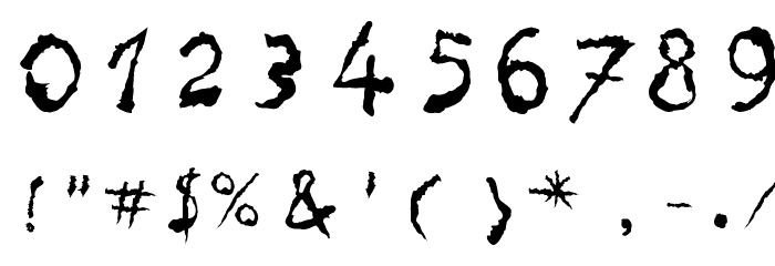 PainNBleed Font OTHER CHARS