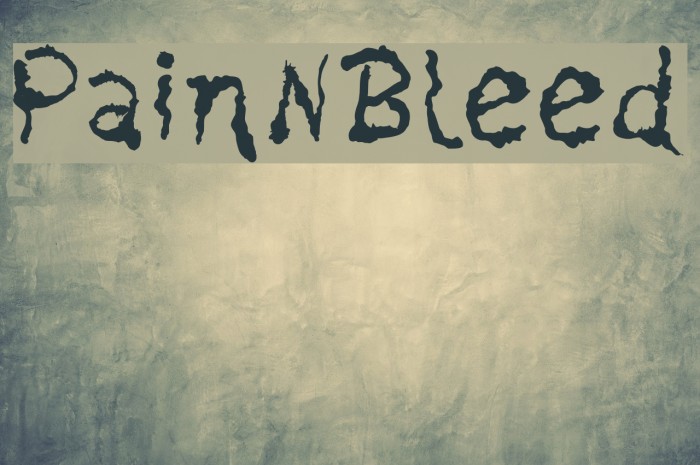 PainNBleed Font examples