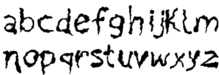 PainNBleed Font LOWERCASE