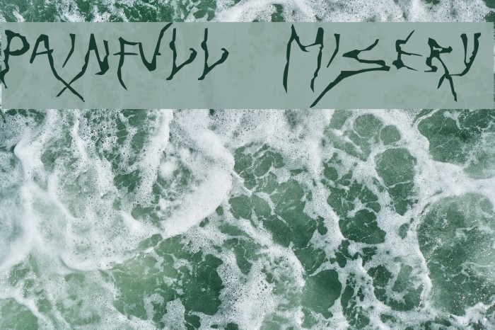 Painfull Misery Font examples