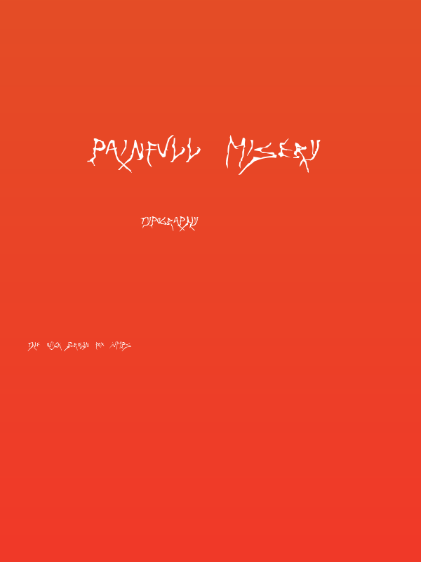 Painfull Misery Poster