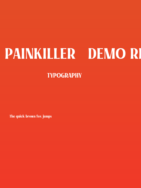Painkiller - Demo Regular Poster