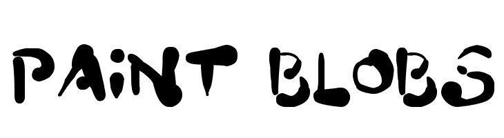 Paint Blobs  Fuentes Gratis Descargar